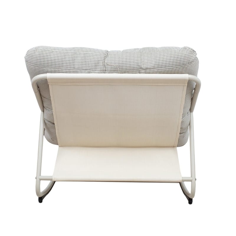 Gyngestol HOME4YOU Samba lysegrå - Lysegrå - Hagemøbler - Stoler & Lenestoler - Gyngestol utendørs