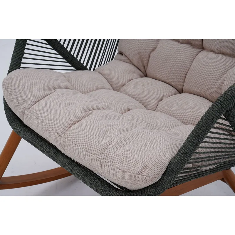 Gyngestol HOME4YOU Tuxedo - Grønn - Hagemøbler - Stoler & Lenestoler - Gyngestol utendørs