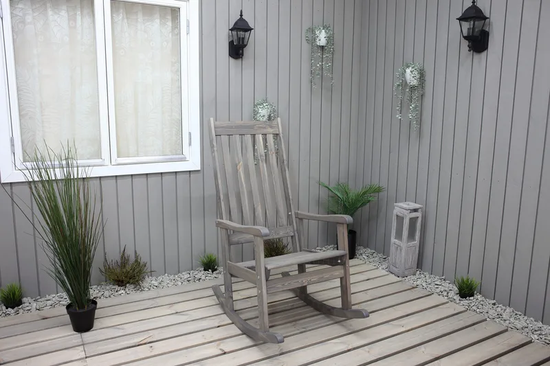 Ellabell Gyngestol - Hvit - Hagemøbler - Stoler & Lenestoler - Gyngestol utendørs