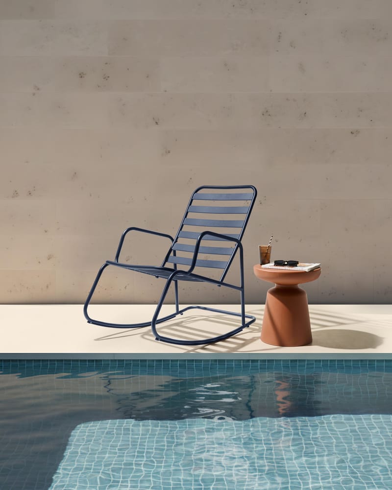 Gyngestol utendørs Turi - Svart - Hagemøbler - Stoler & Lenestoler - Gyngestol utendørs