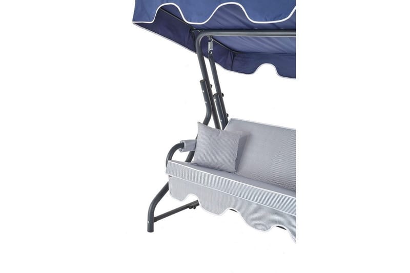 Hage dobbelsvingstol Laziuki (170 x 165 x 110 cm) Lys Grå / Blå - Lys Grå / Blå - Hagemøbler - Stoler & Lenestoler - Hengestoler