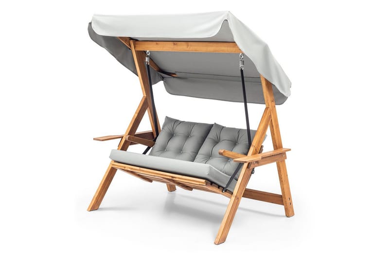 Hage dobbelsvingstol Limca Huske Grå - Grå - Hagemøbler - Stoler & Lenestoler - Hengestoler