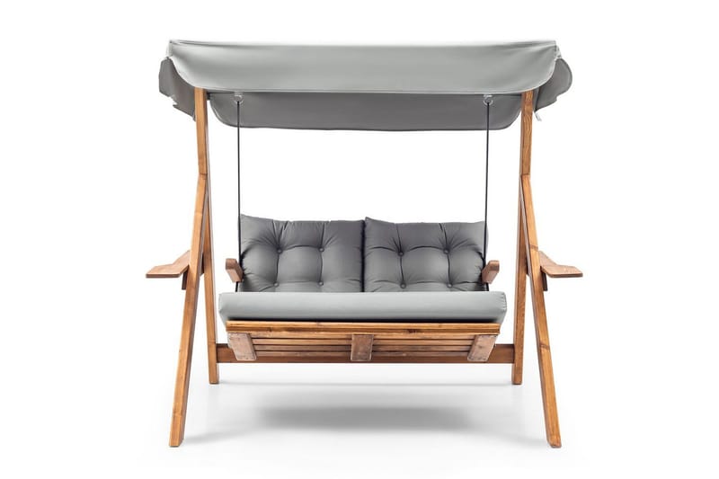 Hage dobbelsvingstol Limca Huske Grå - Grå - Hagemøbler - Stoler & Lenestoler - Hengestoler