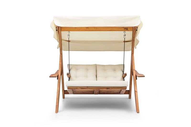 Hage dobbelsvingstol Limca Huske Krem - Krem - Hagemøbler - Stoler & Lenestoler - Hengestoler