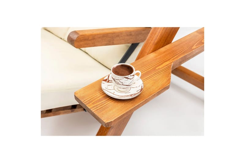 Hage dobbelsvingstol Limca Huske Krem - Krem - Hagemøbler - Stoler & Lenestoler - Hengestoler