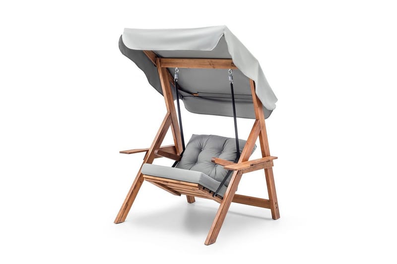 Hage enkeltsvingstol Limca Huske Grå - Grå - Hagemøbler - Stoler & Lenestoler - Hengestoler