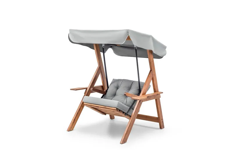 Hage enkeltsvingstol Limca Huske Grå - Grå - Hagemøbler - Stoler & Lenestoler - Hengestoler