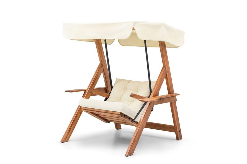 Hage enkeltsvingstol Limca Huske Krem - Krem - Hagemøbler - Stoler & Lenestoler - Hengestoler