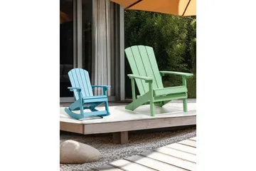 Hagegyngestol Adirondack - Blå - Hagemøbler - Stoler & Lenestoler - Gyngestol utendørs