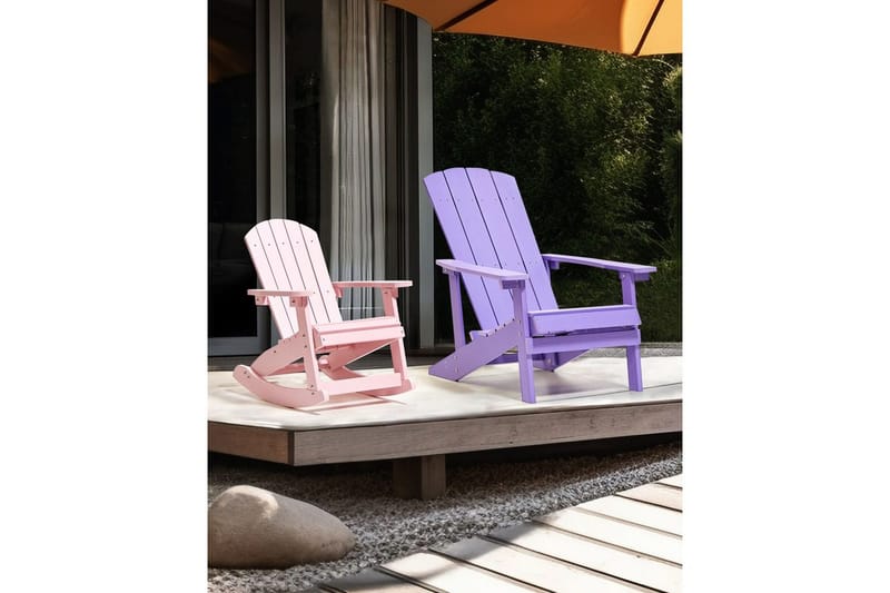 Hagegyngestol Adirondack - Rosa - Hagemøbler - Stoler & Lenestoler - Gyngestol utendørs