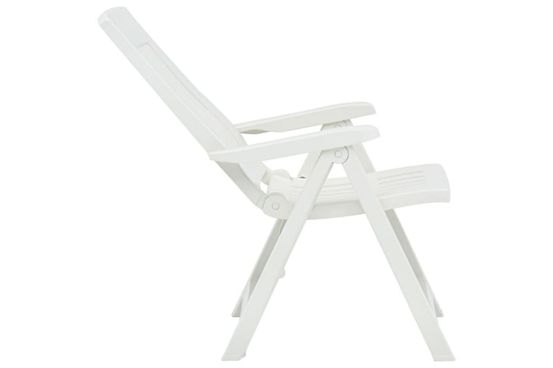 Hagelenestoler 2 stk plast hvit - Posisjonsstol