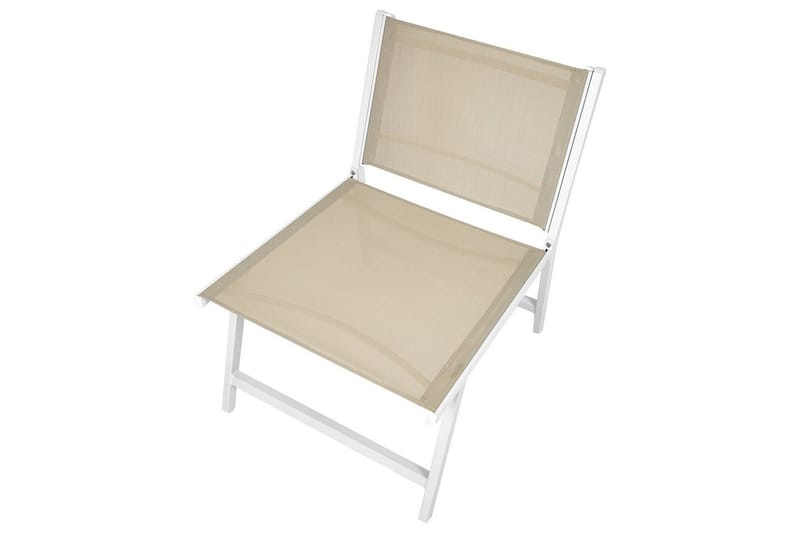 Hagestol Marceddi - Beige, hvit - Hagemøbler - Stoler & Lenestoler - Utelenestoler