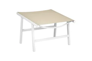 Hagestol Marceddi - Beige, hvit - Hagemøbler - Stoler & Lenestoler - Utelenestoler