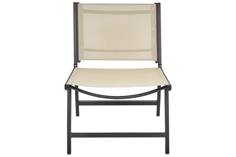 Hagestol Marceddi - Beige, svart - Hagemøbler - Stoler & Lenestoler - Utelenestoler
