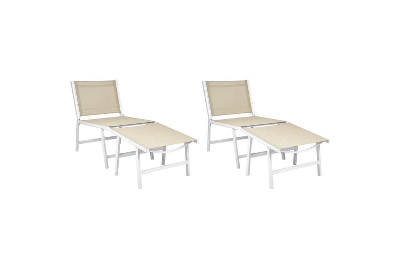 Hagestol sett med 2 Marceddi, Beige, hvit