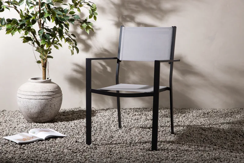 Copacabana Karmstol Stablebar - Svart/Grå - Hagemøbler - Stoler & Lenestoler - Spisestoler & hagestoler utendørs
