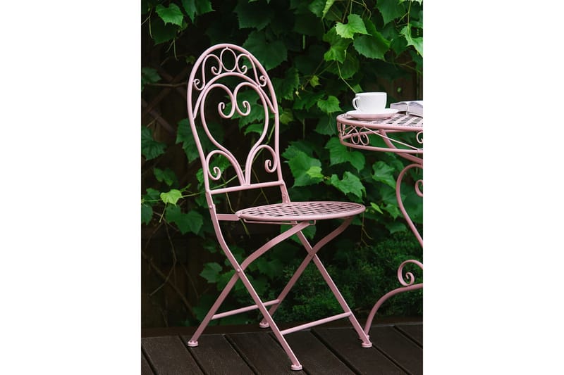 Courville Balkongstol 2-pk - Rosa - Hagemøbler - Stoler & Lenestoler - Spisestoler & hagestoler utendørs