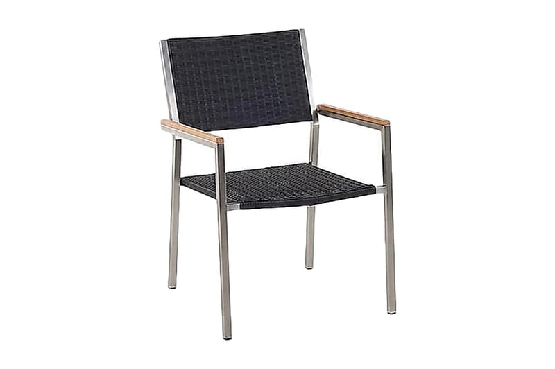 Grosseto Stol 6-pk 58 cm - Svart - Hagemøbler - Stoler & Lenestoler - Spisestoler & hagestoler utendørs