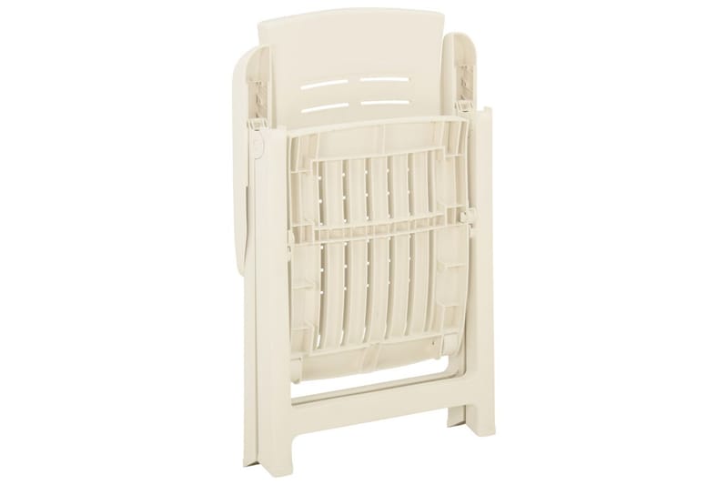 Hagelenestoler 2 stk plast hvit - Hvit - Spisestoler & hagestoler utendørs - Balkongstoler