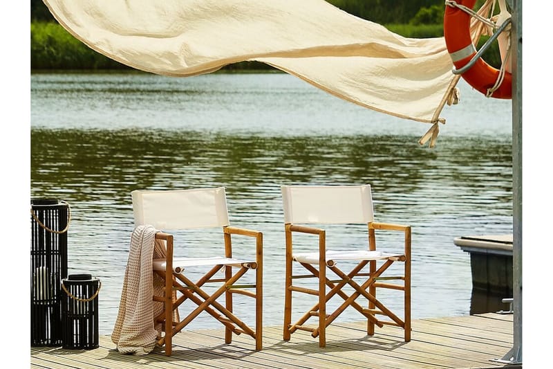 Hagestol 2 stk lyst tre / beige MOLISE - Tre / Natur - Spisestoler & hagestoler utendørs - Balkongstoler