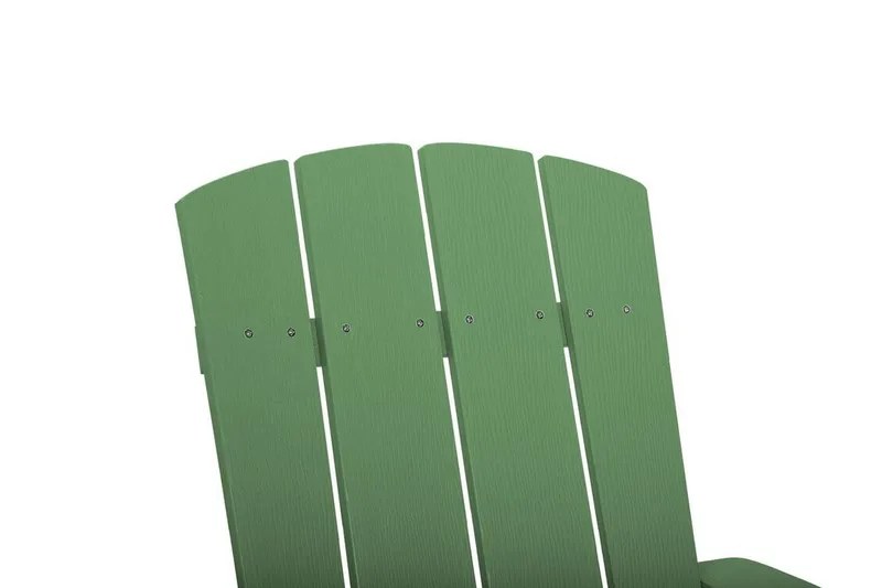 Hagestol med fotskammel grønn ADIRONDACK - Grønn - Hagemøbler - Stoler & Lenestoler - Solstoler - Dekkstol