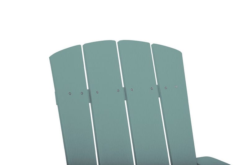Hagestol med fotskammel turkis ADIRONDACK - Blå - Hagemøbler - Stoler & Lenestoler - Solstoler - Dekkstol