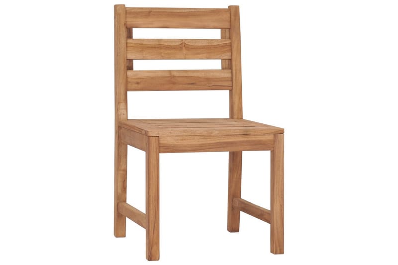 Hagestoler 2 stk heltre teak - Hagemøbler - Stoler & Lenestoler - Spisestoler & hagestoler utendørs
