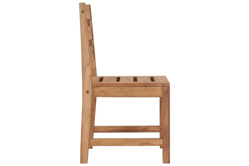 Hagestoler 2 stk heltre teak - Hagemøbler - Stoler & Lenestoler - Spisestoler & hagestoler utendørs