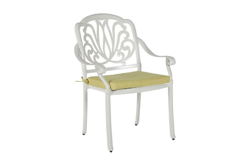 Hagestoler 4 stk Hvit ANCONA, Hvit