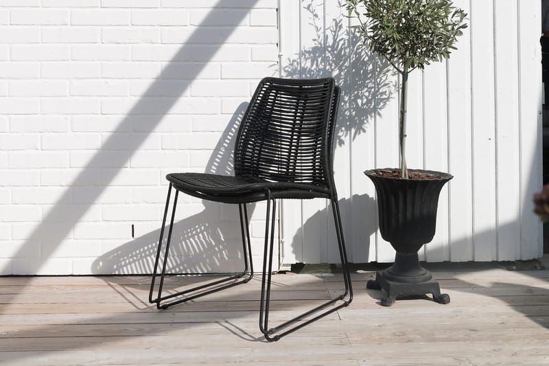 Hillerstorp Liljearp Stol Svart - Svart - Hagemøbler - Stoler & Lenestoler - Spisestoler & hagestoler utendørs