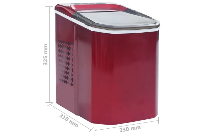 Isbitmaskin 1,4 L 15 kg/24 t rød - Rød - Hagemøbler - Stoler & Lenestoler - Spisestoler & hagestoler utendørs