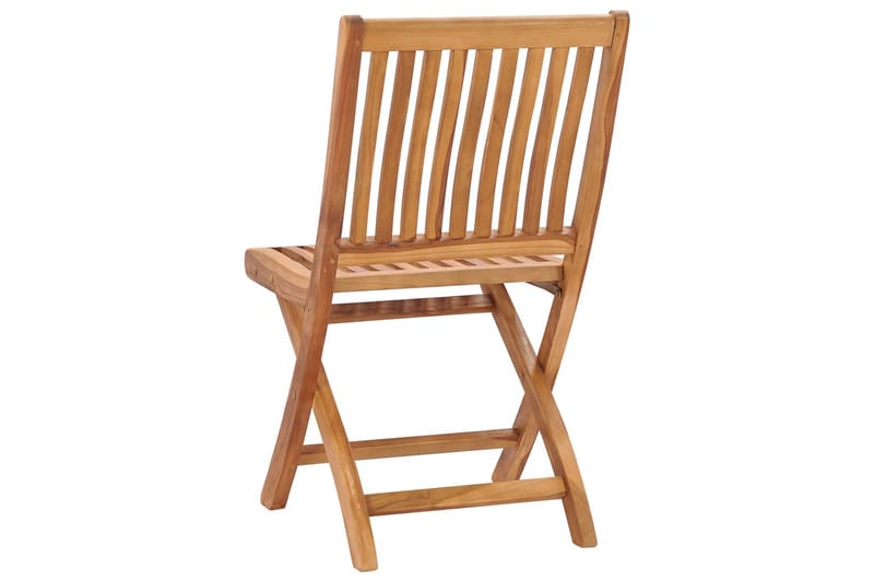 Klappstoler 2 stk heltre teak - Hagemøbler - Stoler & Lenestoler - Spisestoler & hagestoler utendørs