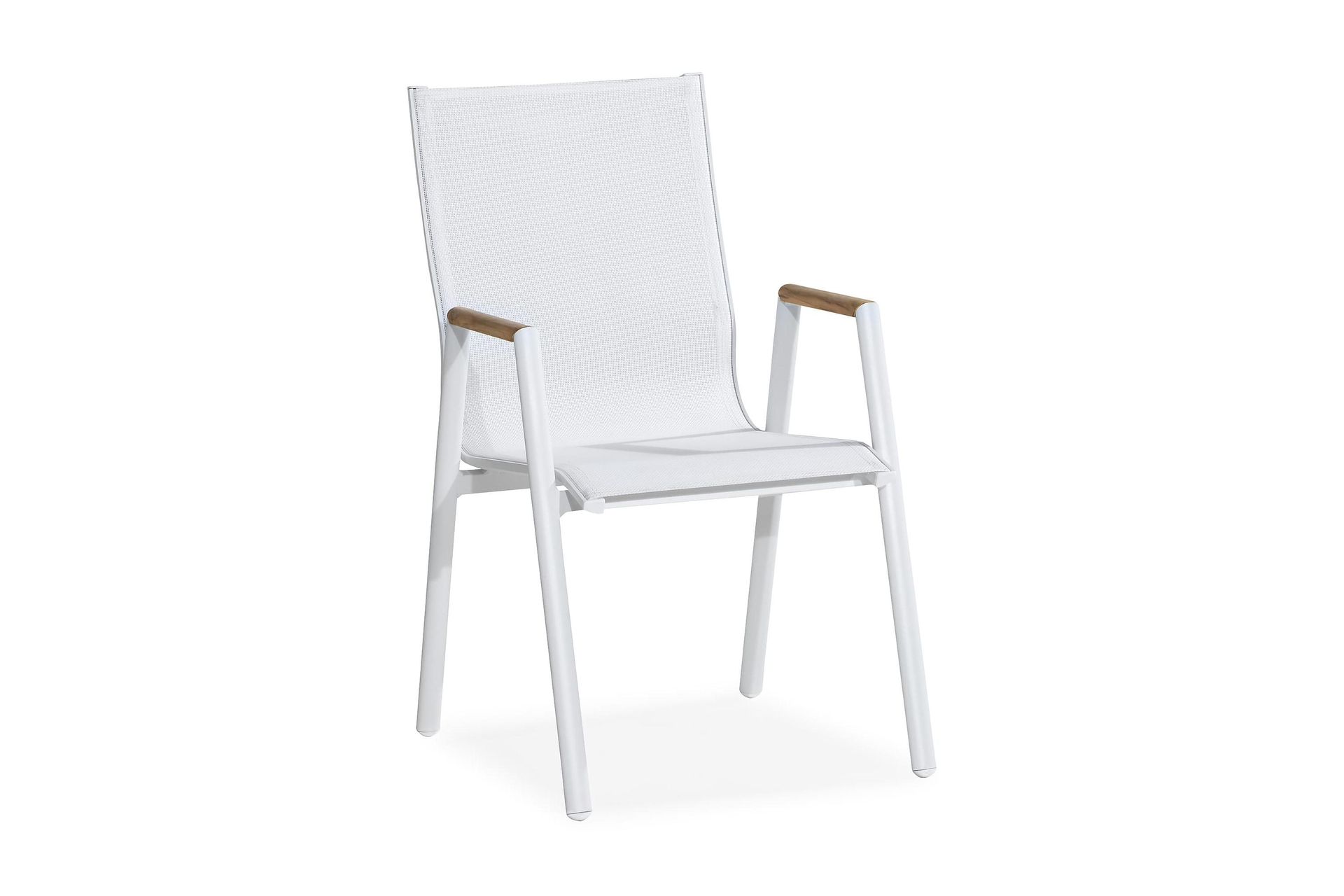 Las Vegas Karmstol - Hvit/Teak