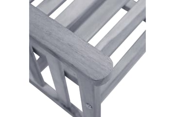 Hagestoler med tebord 159x61x92 cm heltre akasie - Brun - Hagemøbler - Loungemøbler - Loungestol ute