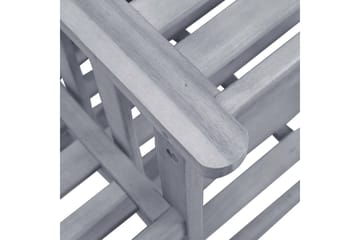 Hagestoler med tebord 159x61x92 cm heltre akasie - Brun - Hagemøbler - Loungemøbler - Loungestol ute