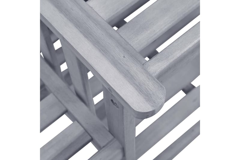 Hagestoler med tebord 159x61x92 cm heltre akasie - Brun - Hagemøbler - Loungemøbler - Loungestol ute