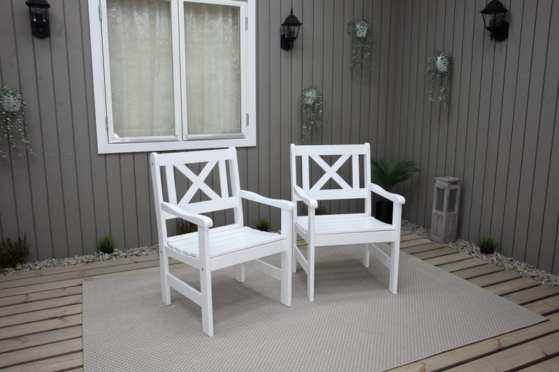 Olivo Karmstol - Vit - Hagemøbler - Stoler & Lenestoler - Spisestoler & hagestoler utendørs