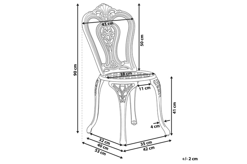 Radogna Stol 2-pk - Brun - Hagemøbler - Stoler & Lenestoler - Spisestoler & hagestoler utendørs