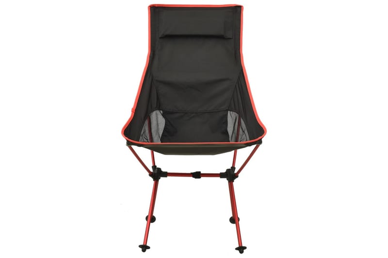 Sammenleggbar campingstol PVC og aluminium svart - Svart - Spisestoler & hagestoler utendørs - Balkongstoler