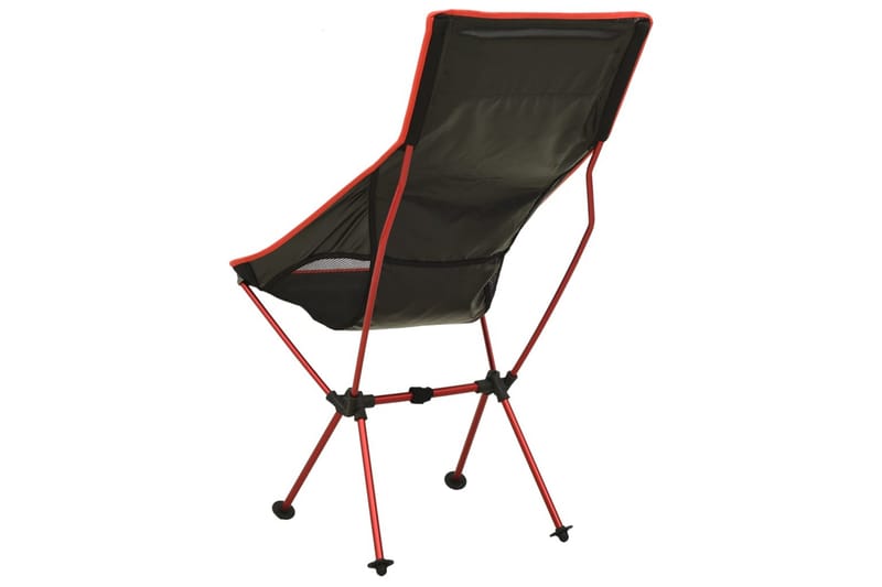 Sammenleggbar campingstol PVC og aluminium svart - Svart - Hagemøbler - Stoler & Lenestoler - Spisestoler & hagestoler utendørs
