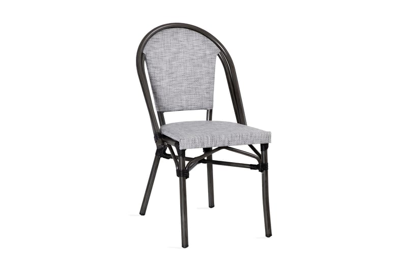 Stol Chai LATTE 48x59xH88cm hvit/grå - Hagemøbler - Stoler & Lenestoler - Spisestoler & hagestoler utendørs