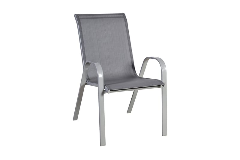 Stol DUBLIN 73x555xH93cm stål/grå - Spisestoler & hagestoler utendørs - Balkongstoler