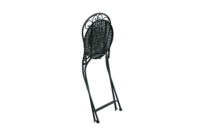 Stol MOSAIC 38x38xH93cm svart/metall - Spisestoler & hagestoler utendørs - Balkongstoler