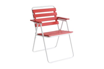 Stol Retro rød / hvit