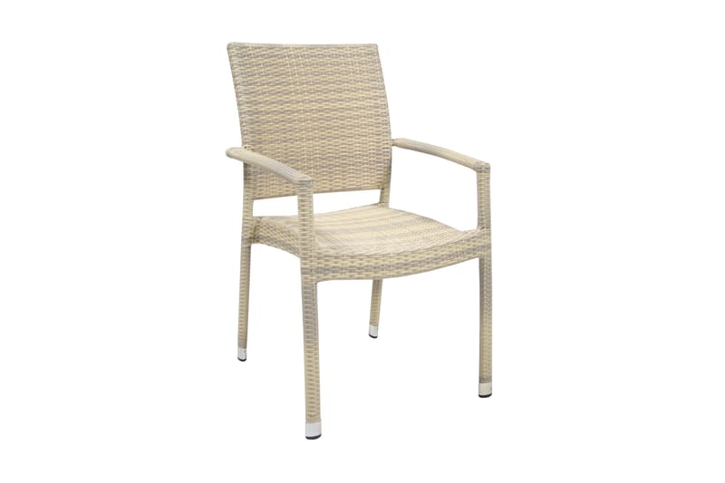 Stol WICKER 66x59xH925cm beige - Spisestoler & hagestoler utendørs - Balkongstoler