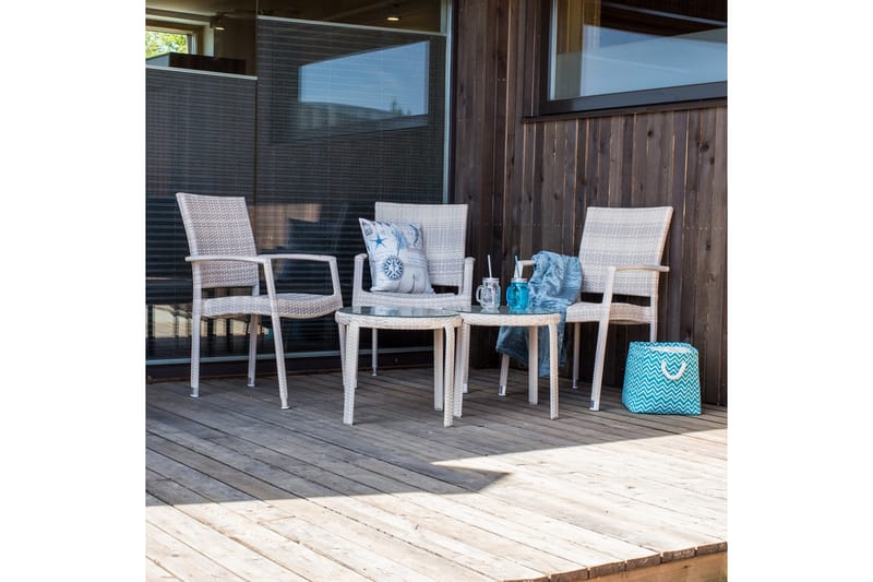 Stol WICKER 66x59xH925cm beige - Hagemøbler - Stoler & Lenestoler - Spisestoler & hagestoler utendørs