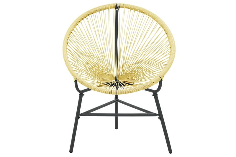 Trådstol utendørs polyrotting beige - Beige - Spisestoler & hagestoler utendørs - Balkongstoler