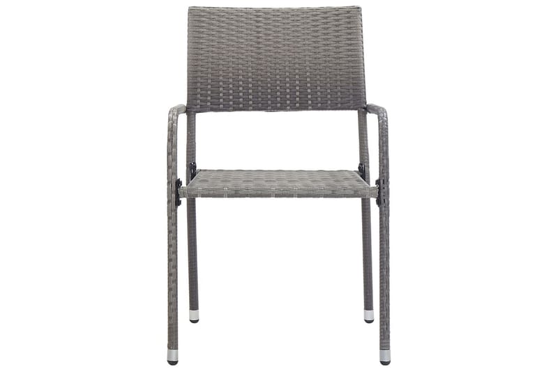 Utendørs spisestoler 4 stk polyrotting antrasitt - Antrasittgrå - Spisestoler & hagestoler utendørs - Balkongstoler