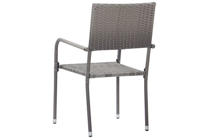 Utendørs spisestoler 6 stk polyrotting antrasitt - Antrasittgrå - Spisestoler & hagestoler utendørs - Balkongstoler