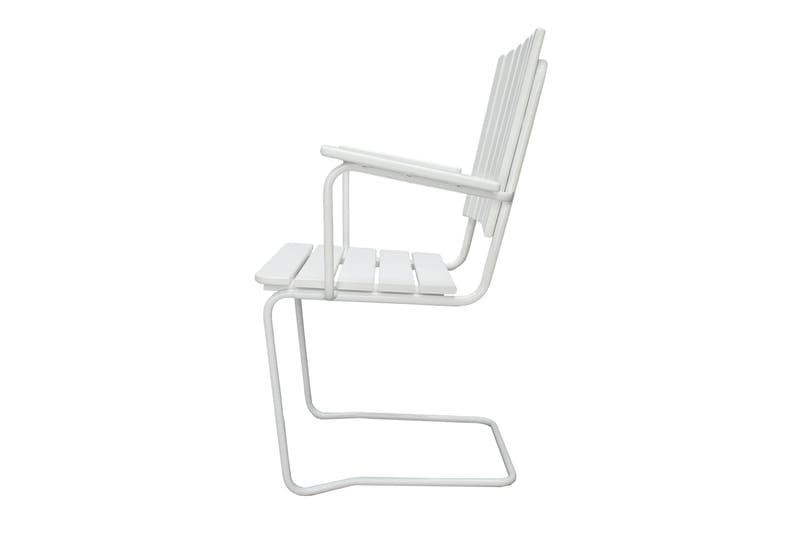 Vaxholm Karmstol Hvit - KWA - Hagemøbler - Stoler & Lenestoler - Spisestoler & hagestoler utendørs